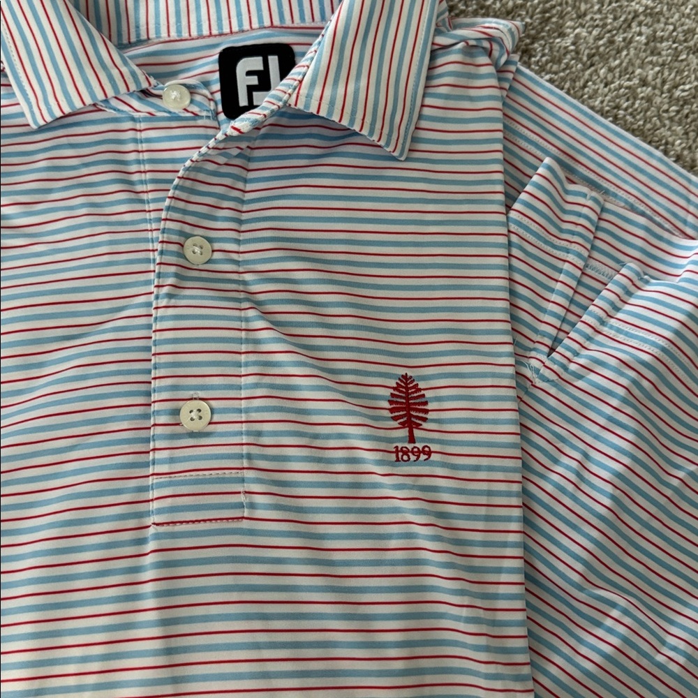 FootJoy Striped Polo Golf Shirt